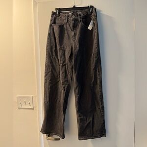 Old Navy Charcoal Wide-Leg Jeans